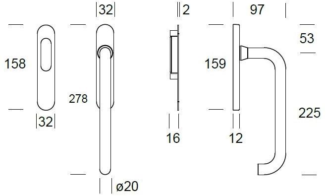 Reguitti Ручка из нержавеющей стали Stoccolma Al15md001** - Вид №1