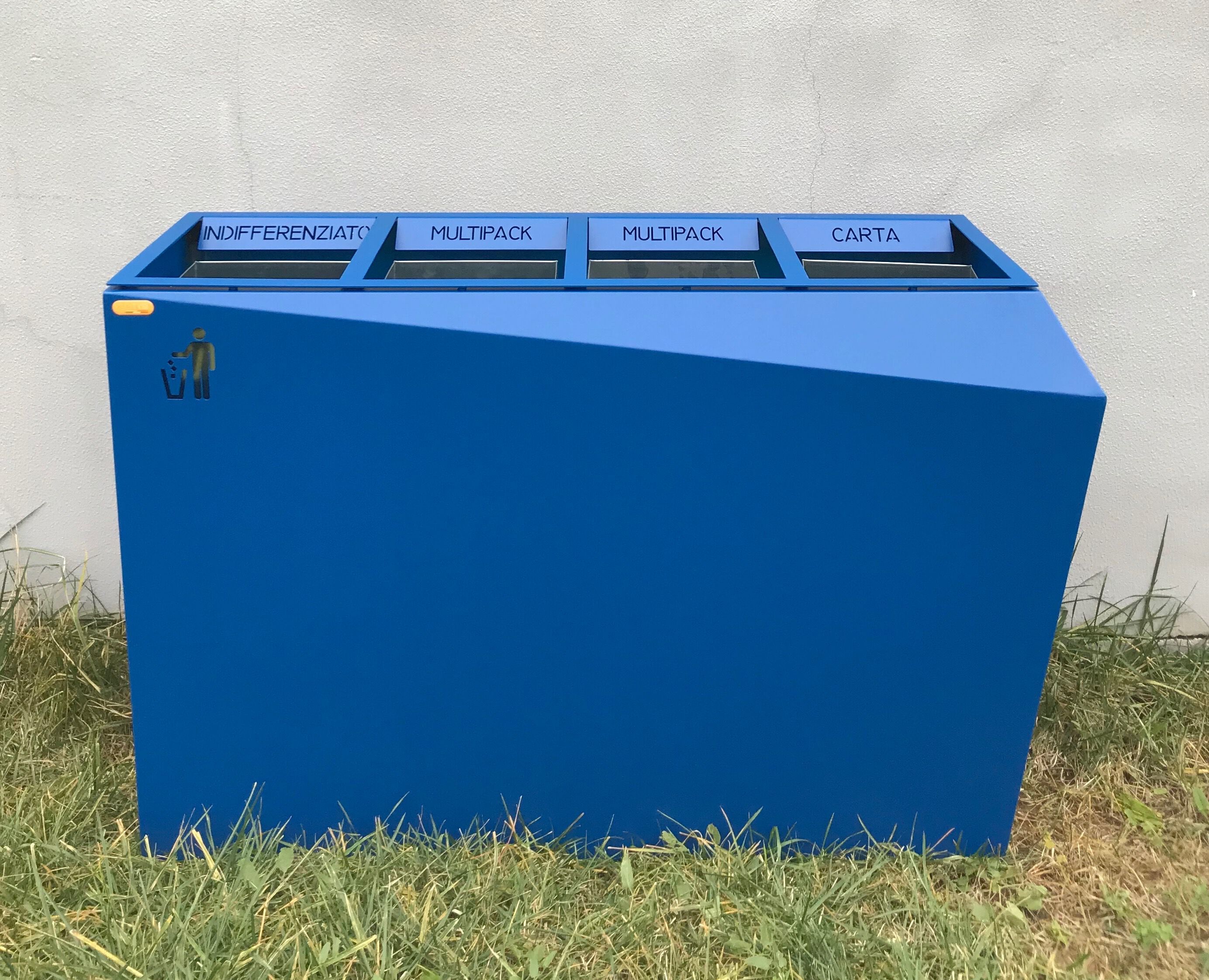 Наружная оцинкованная стальная стойка для мусора для мусора CITYSì ORIGAMI ARCH-00018989 - Вид №2