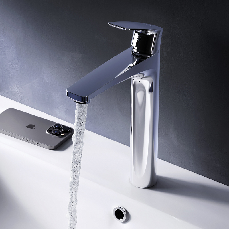 F90A92000 смеситель для умывальника высокий хром шт. AM.PM Gem - Вид №1