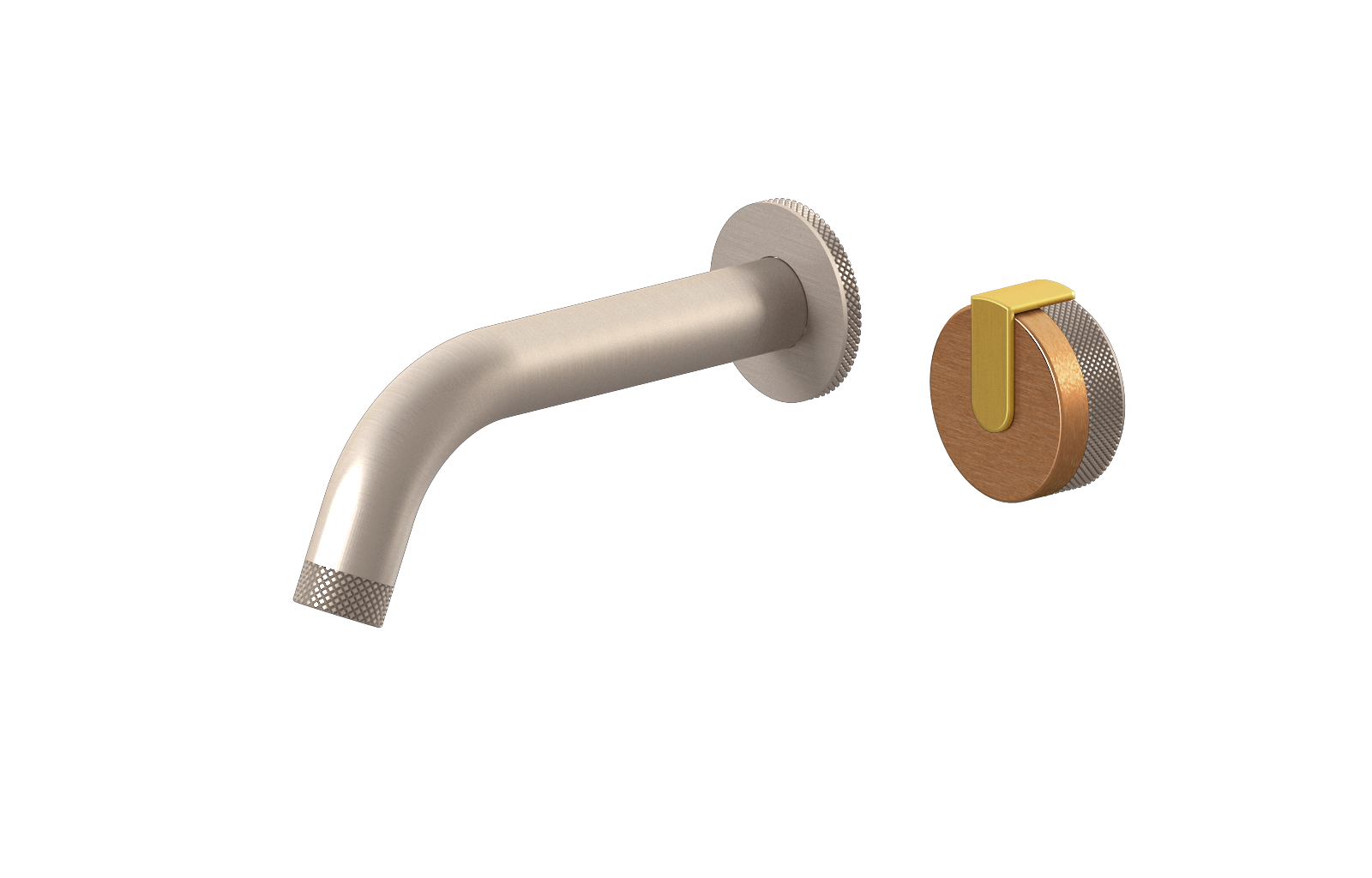 E-11535-R1BRG-L1BAU-SN Настенный прогрессивный смеситель скрытого монтажа для раковины GRAFF MOD+