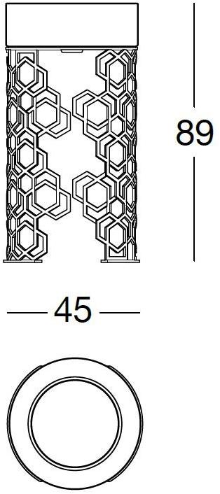 Y 400 Напольная раковина стоящая овальная Longhi Loveluxe 2018 – illusion collection - Вид №3