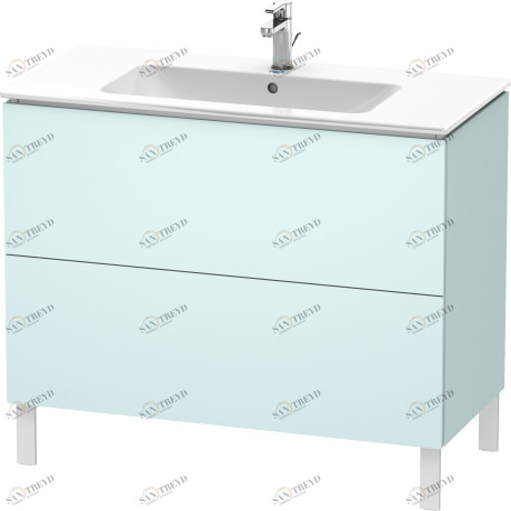 LC662700909 L-Cube Тумбочка напольная Светло-голубой матовый декор Duravit