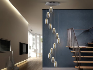 085617 Подвесной светильник 12L LED DIMABLE Schuller Nebula