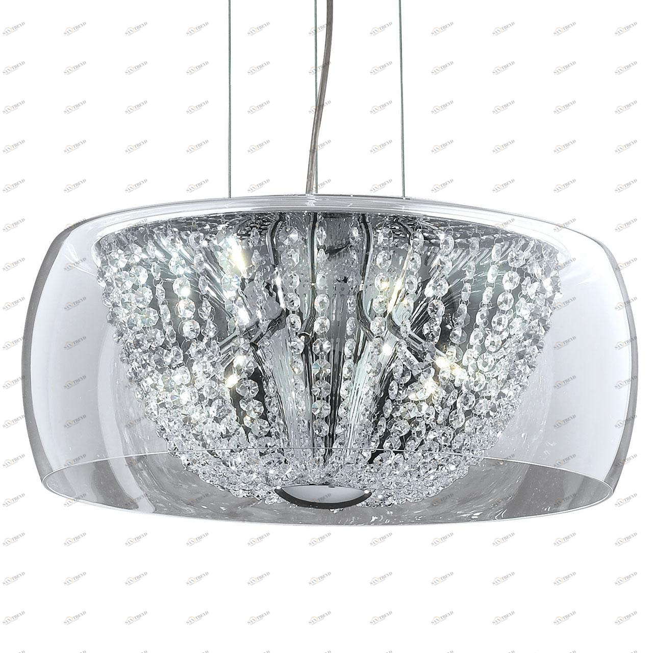 Подвесной светильник Ideal Lux Audi- SP D IDEAL LUX ДИЗАЙНЕРСКИЕ, AUDI 072594 Прозрачный;серебро 