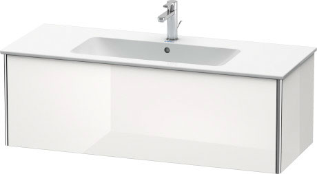 XS407408989 Тумбочка подвесная XSquare #XS4074 1210 x 478 мм Фланелево-серый глянцевый лак Duravit - Вид №2