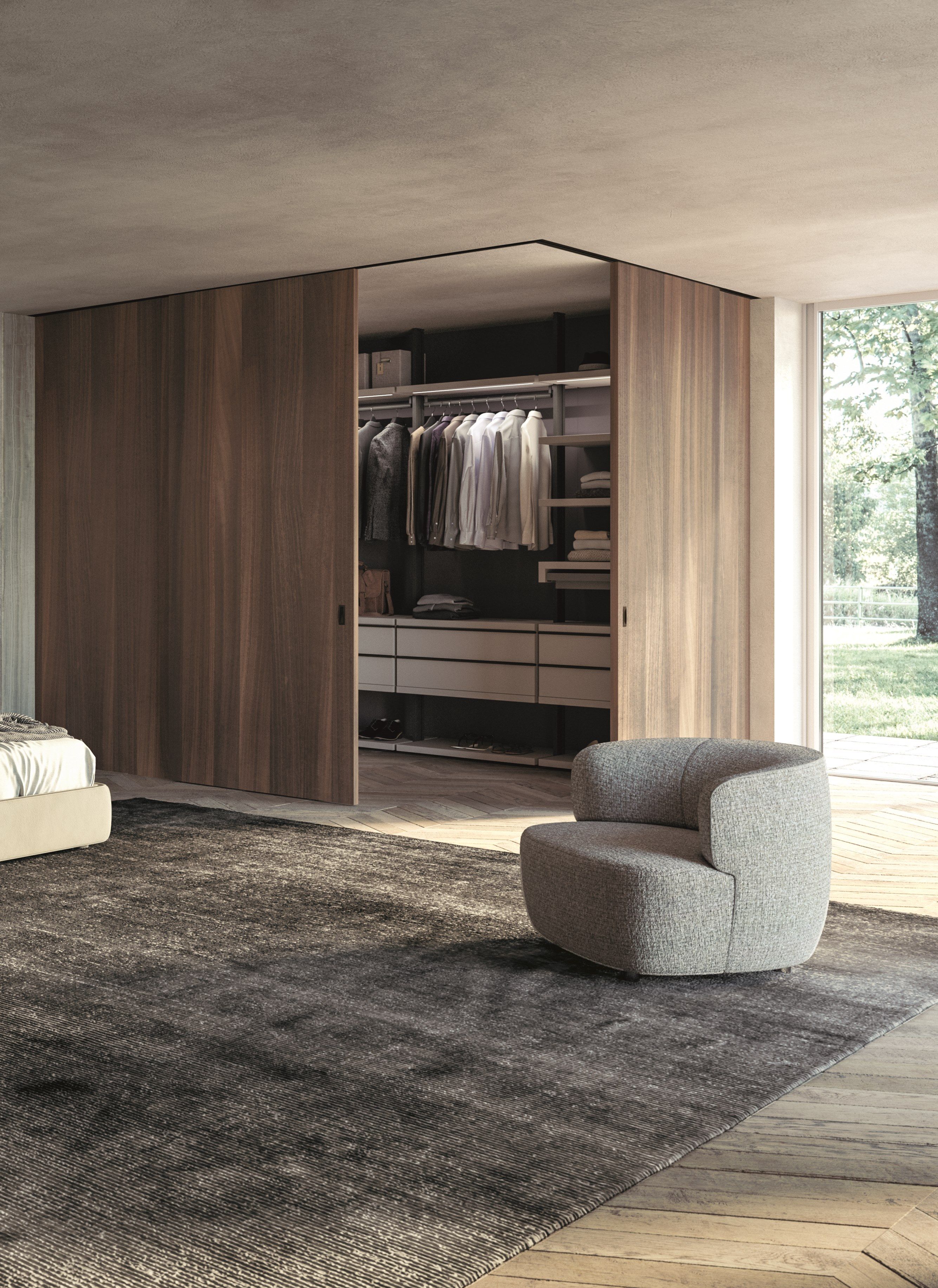 Деревянные раздвижные двери HenryGlass Adela ARCH-00090419 - Вид №1