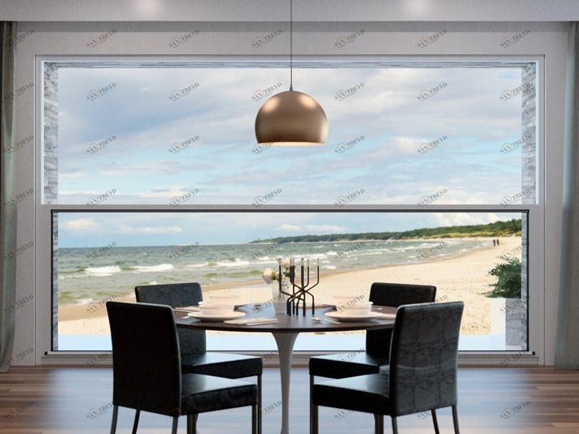 SUNROOM Стеклянная раздвижная дверь с электроприводом Vetrate per esterni scorrevoli sun-id-1459598