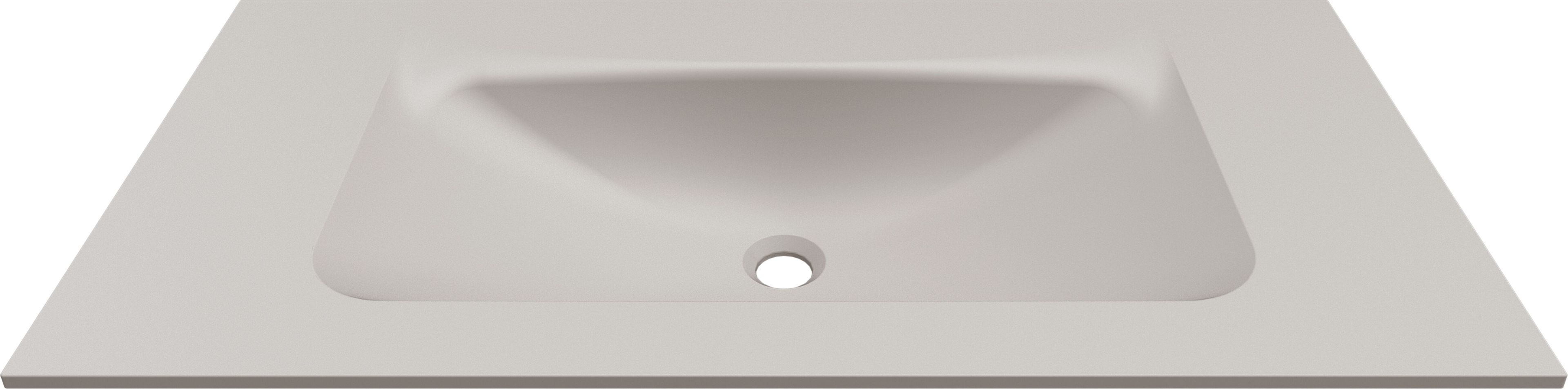 Одинарный прямоугольный умывальник Duratek с столешницей Elleci Bath ARCH-00013223 - Вид №3