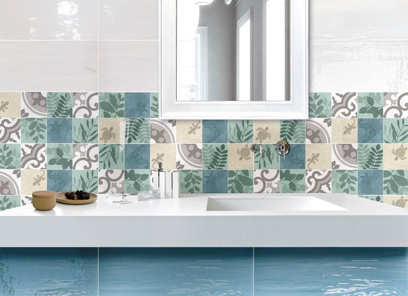 CERAMICHE BRENNERO Настенная керамическая плитка для дома с эффектом энкаустики Acqua mediterranea sun-id-1366302 - Вид №1