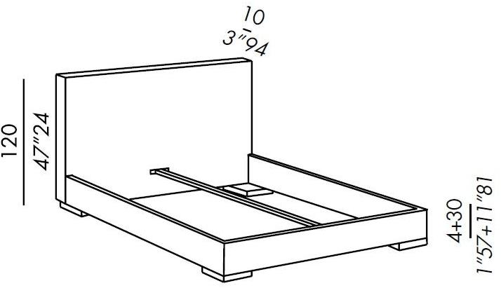 Meridiani Двуспальная кровать со съемным чехлом из ткани sun-id-1413582 - Вид №4