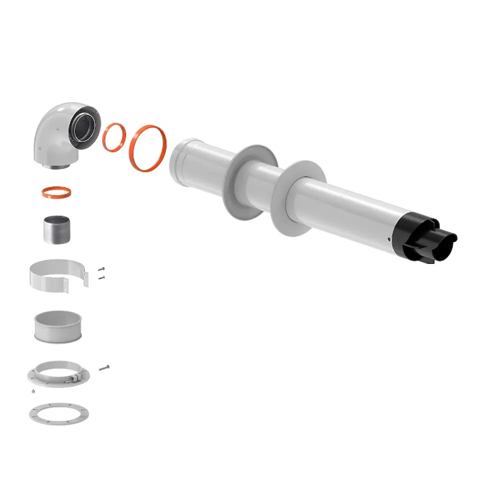 Комплект дымохода коаксиальный Royal Thermo D60/100 мм 0.9 м 89356694 STLM-2135597 Отсутствует