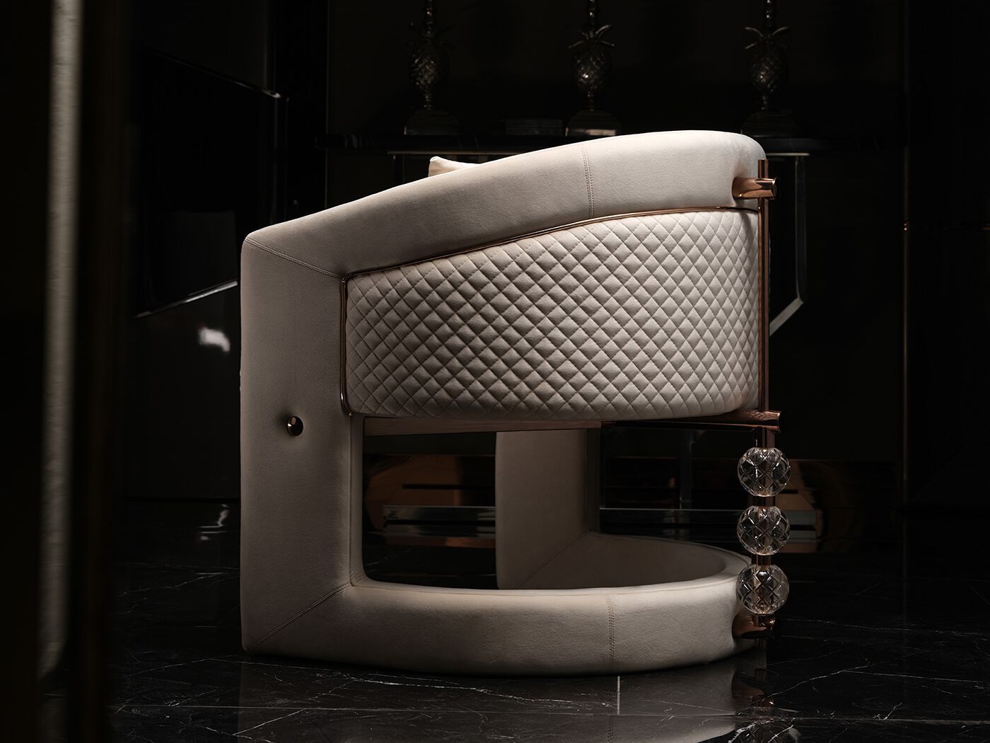 Ткань сани стул с подлокотниками Zebrano Phaselis ARCH-00076944 - Вид №4