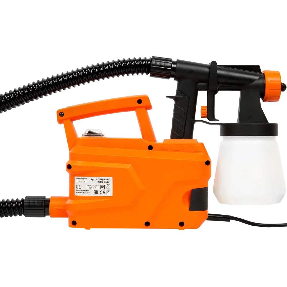 Краскопульт электрический СПЕЦ БПН-600 с технологией HVLP для профессиональной покраски 82245581 STLM-0022957 - Вид №2