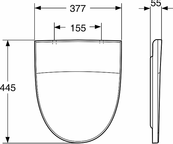 9154235001 Крышка сиденье для унитаза IDO Seven D - Вид №1