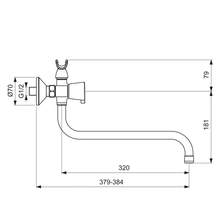 BA346AA Смеситель для ванны/душа VIDIMA QUADRO - Вид №1