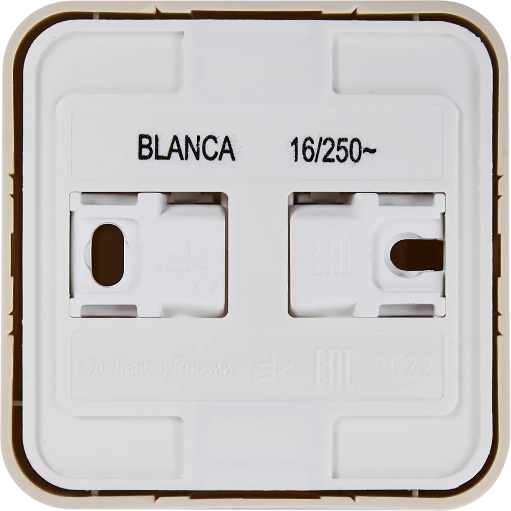 Розетка накладная Schneider Electric Blanca с заземлением цвет бежевый SYSTEME ELECTRIC STLM-2028640 - Вид №3