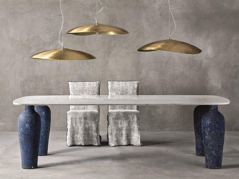 Gervasoni Прямоугольный мраморный стол Moon sun-id-1477350 - Вид №1