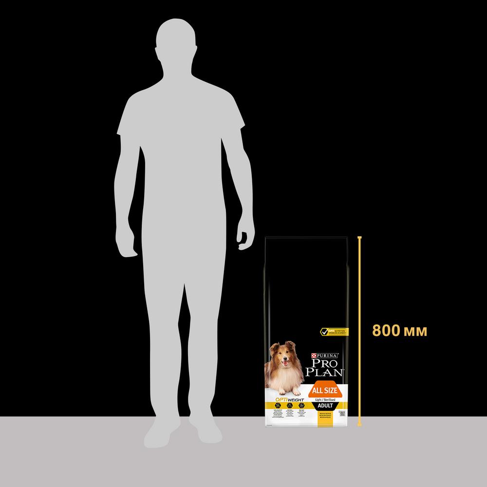 Т0054722 Корм для собак Контроль веса, курица сух. 14кг Pro Plan  - Вид №1