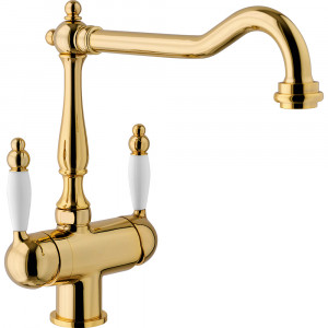 Смеситель кухонный  Clear Water Franke Old England Clear Water Золото