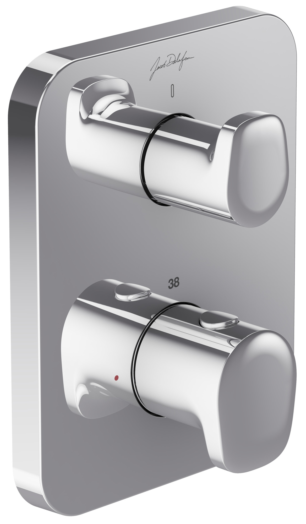 E75385-CP Термостатический смеситель с запорным клапаном - Гибридные ручки JACOB DELAFON MODULO