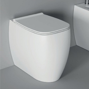 33100101.09 Унитаз напольный 550х335х450 мм Alice Ceramica Nur безободковый выпуск в стену/пол Белый матовый