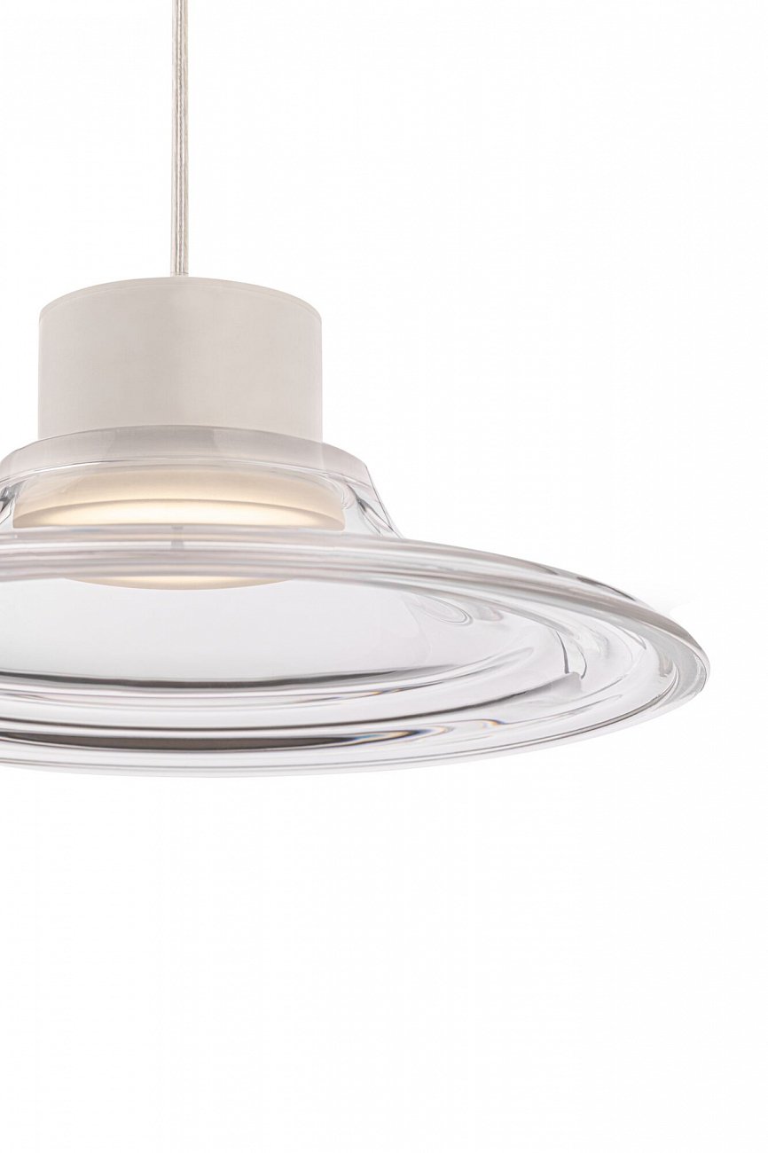 Светильник подвесной светодиодный со стеклянным плафоном белый Remous P066PL-L9W4K TECHNICAL PENDANT 00-3957069 Прозрачный  - Вид №6