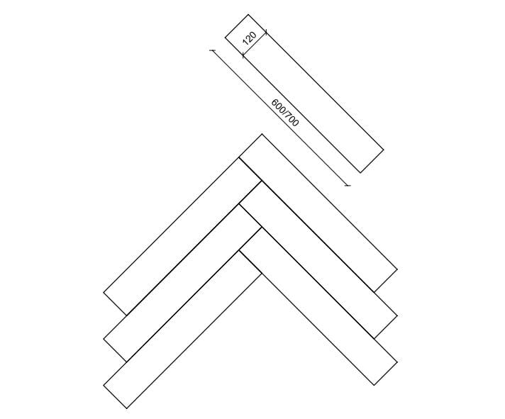 Дубовый паркет Bassano Parquet геометрия-Шипы ARCH-00067875 - Вид №2