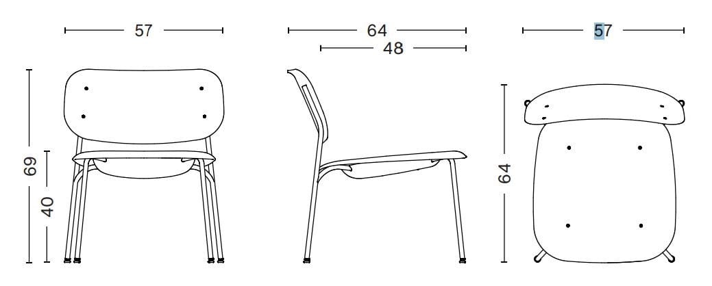 Штабелируемое кресло с мягким сиденьем Hay Soft Edge ARCH-00050283 - Вид №11