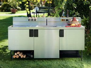 Электрическая уличная кухня из нержавеющей стали