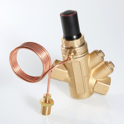 VT.043.G.0601 Автоматический регулятор перепада давления регулируемый Valtec 1”, 5-50 кПа, 15-1500 л/ч, с имп. трубкой 1 м  - Вид №4