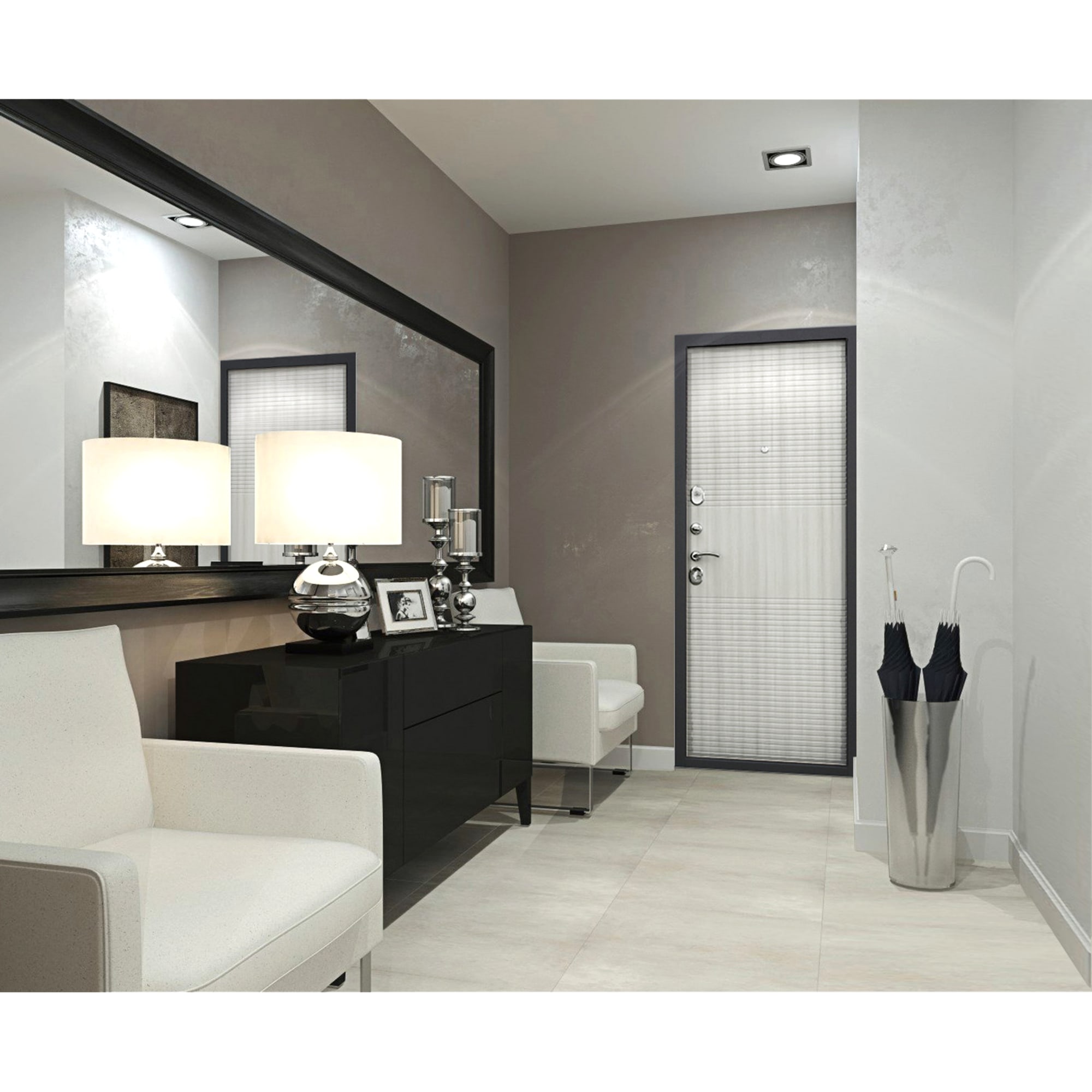 81960622 Дверь металлическая Гарда муар 960 мм левая, цвет дуб сонома Santreyd  - Вид №10