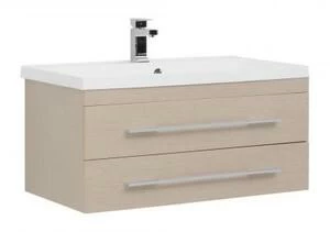 Тумба с раковиной Aquanet Нота NEW 90 светлый дуб