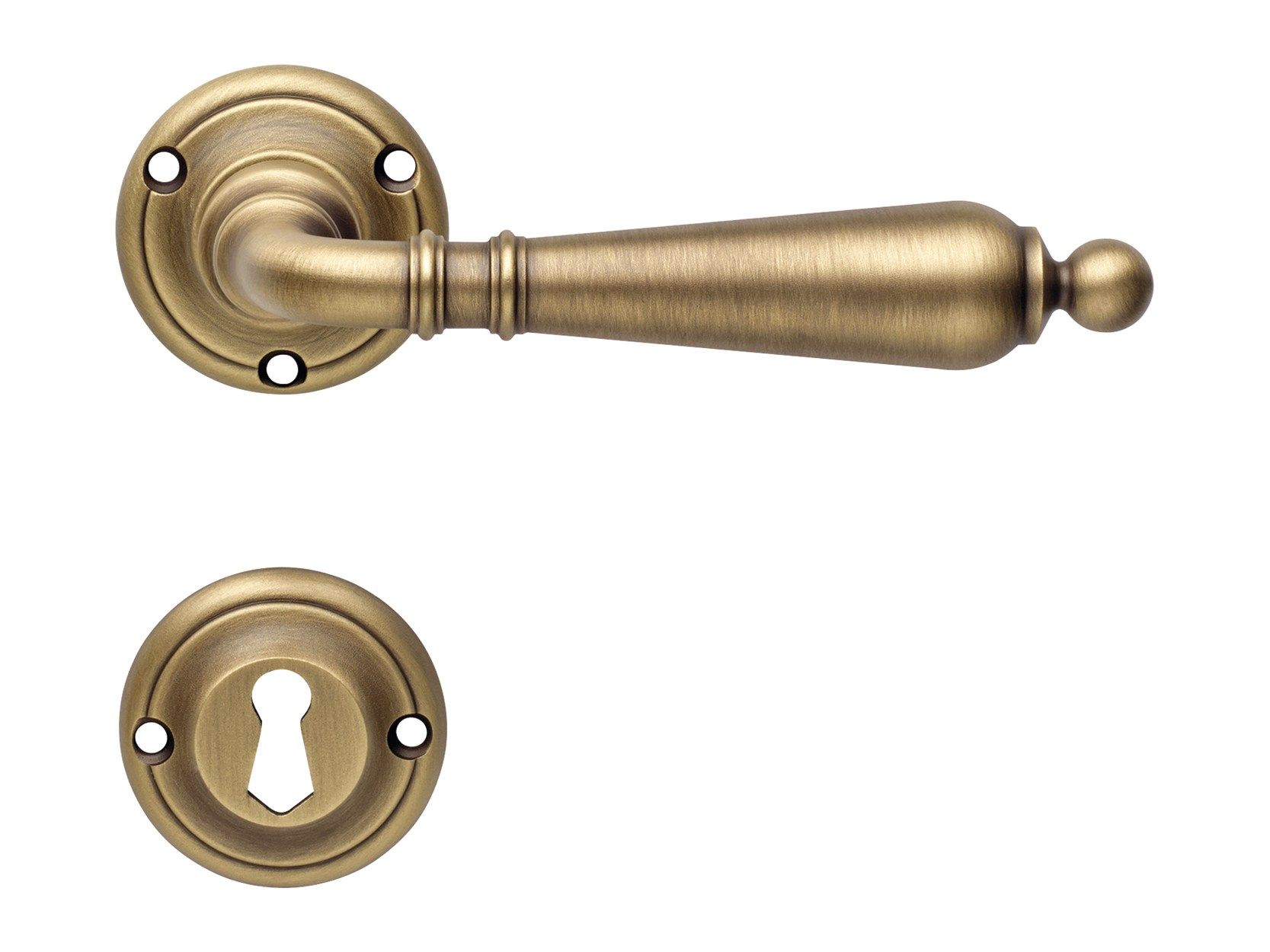 Классическая латунная ручка на розетке с насадкой LINEA CALI' Флоренция ARCH-00126373