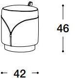 VOLPI Пуф из мягкой кожи Luigi volpi Lv-42002 - Вид №1