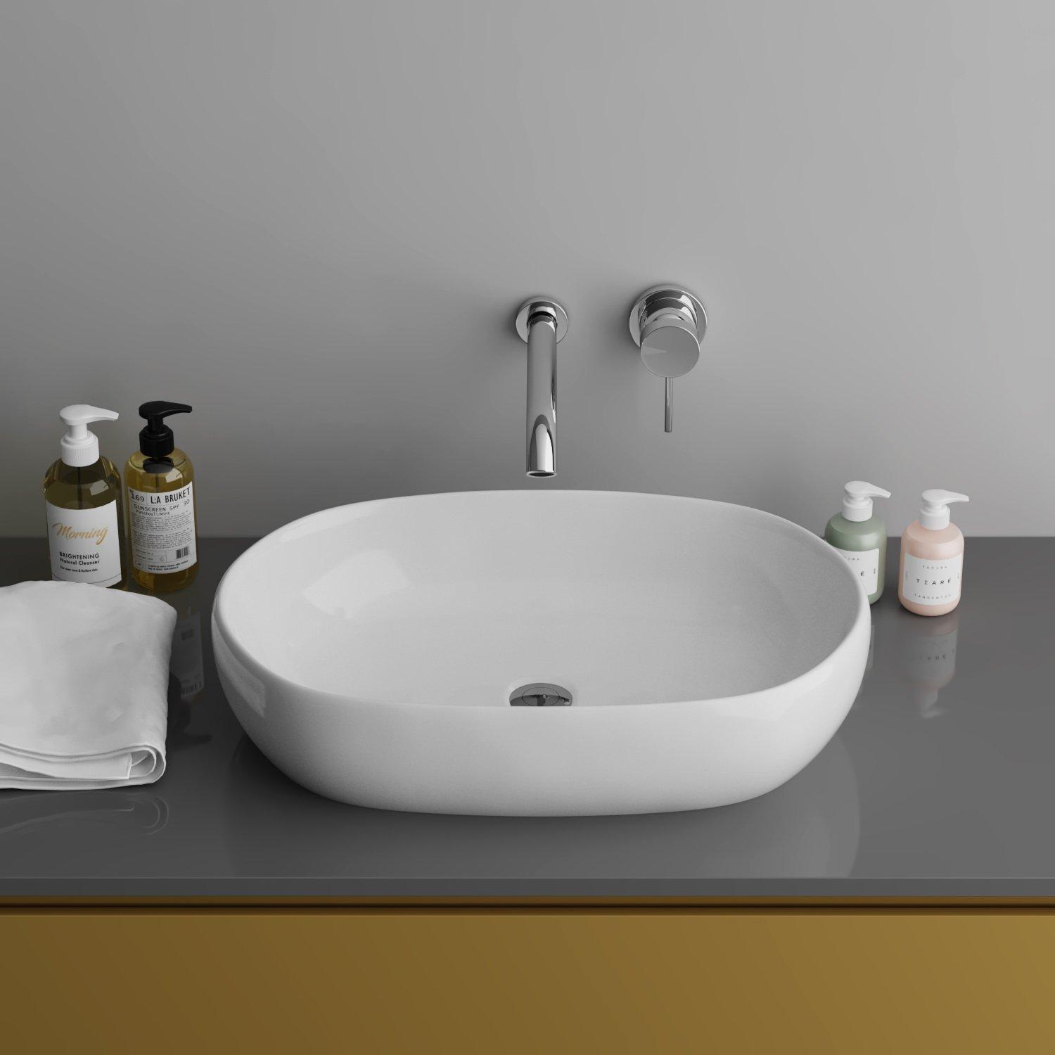 GR-3015 Накладная раковина на столешницу  прямоугольная Grossman 