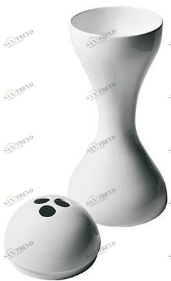 Cappellini Ваза из белой керамики  Po_9369 