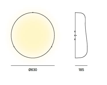Настенный светильник / потолочный светильник из стекловолокна Quadrifoglio Group Design Lighting ARCH-00150816 - Вид №4