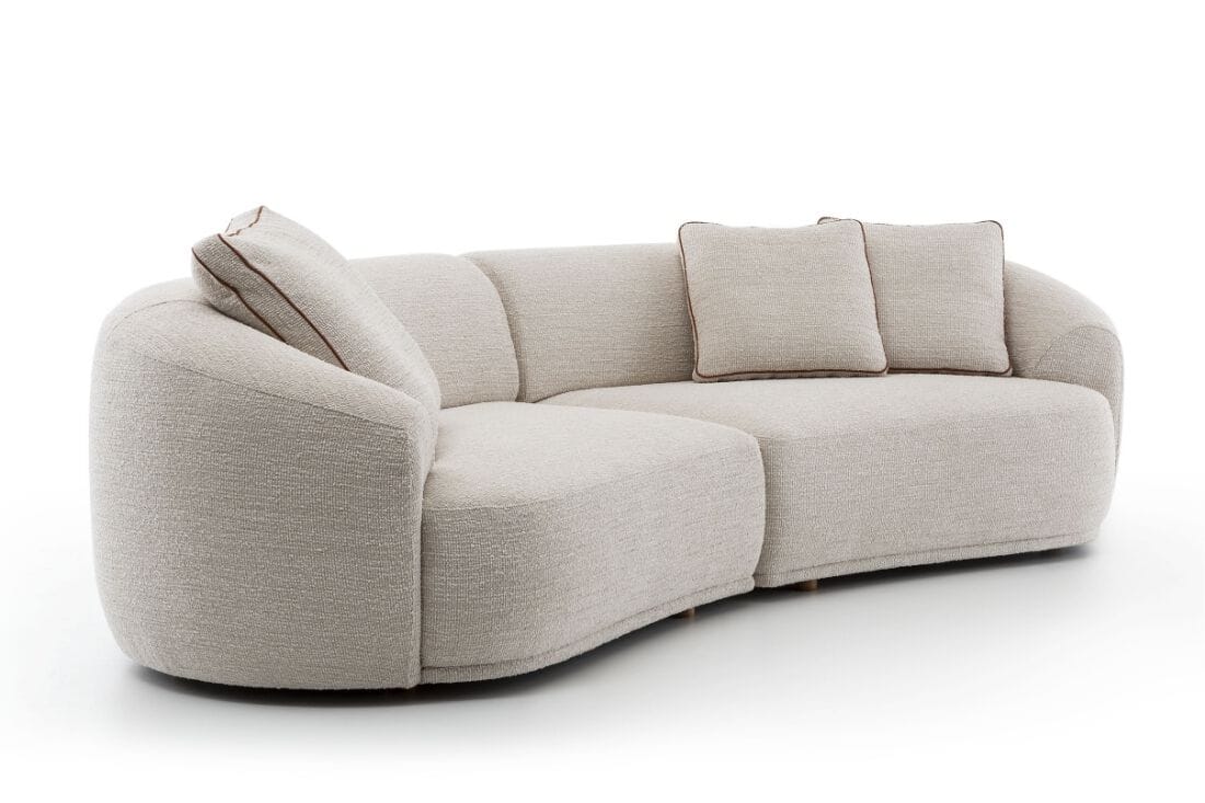 Изогнутый диван из ткани Pacini & Cappellini BOND ARCH-00083844 - Вид №1