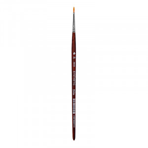 3003102\0 Кисть синтетика 3003102 круглая короткая ручка №02 ХМ