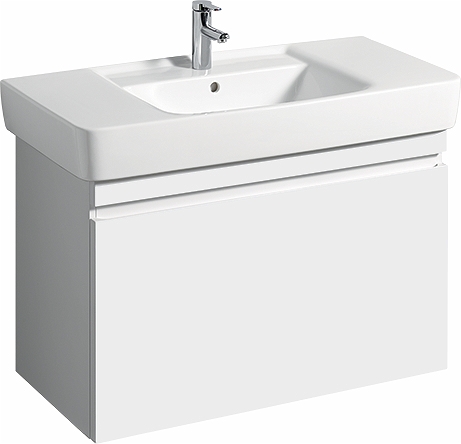 44763 IFO Renova Плоская тумба под умывальник, с ящиком и внутренним ящиком, W = 926 мм, W1 = 1000 мм, T = 438 мм, темно-серый  - Вид №8