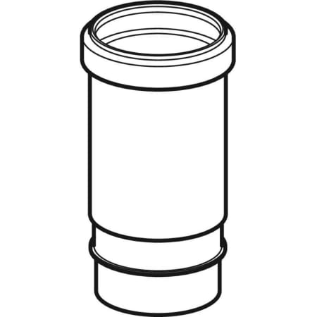 369.700.16.1 Компенсаторная муфта с упором для хомута Geberit PE Geberit  - Вид №1
