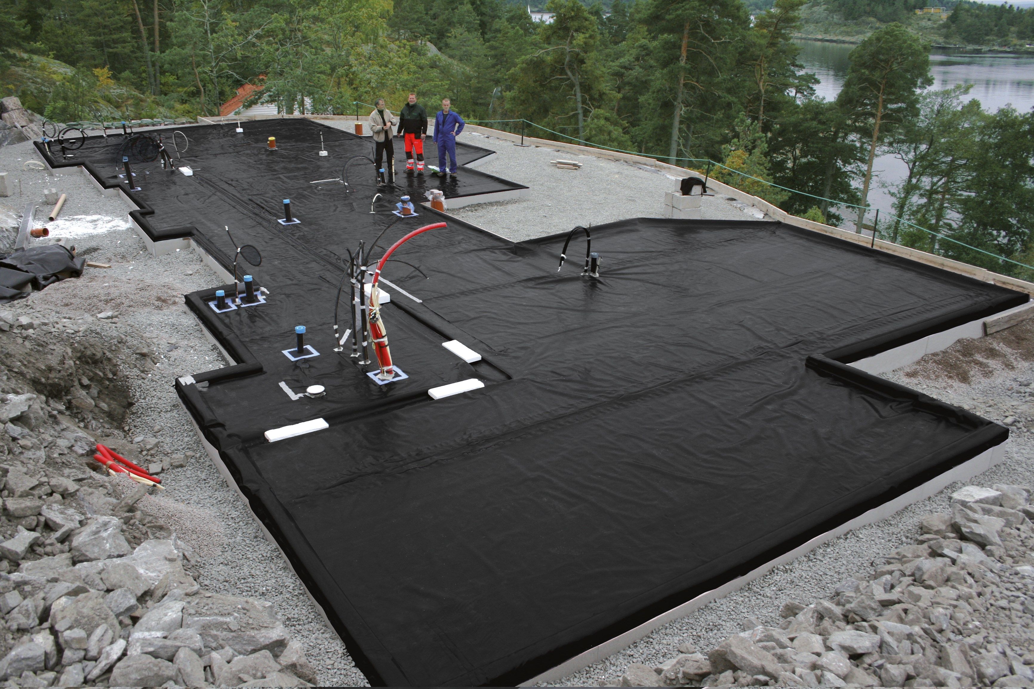 Обшивка фундамента и стены под землей DÖRKEN ITALIA DELTA® - RADONSTOP LIGHT ARCH-00113970 - Вид №1