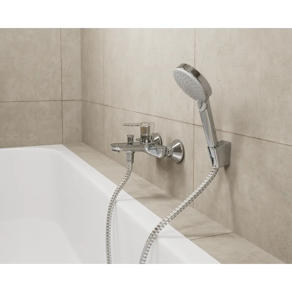 Смеситель для ванны и душа Hansgrohe Vernis однорычажный цвет хром 82773486 STLM-2027800 - Вид №7