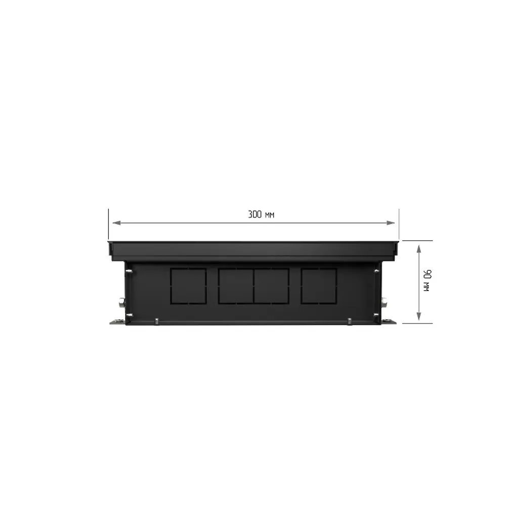Внутрипольный конвектор Royal Thermo Atrium 2000x300x90 мм боковое подключение 1 теплообменник с решеткой STLM-2158151 - Вид №6