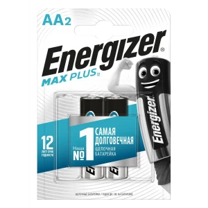 Батарейка Energizer Max Plus AA (LR6) алкалиновая 2 шт.