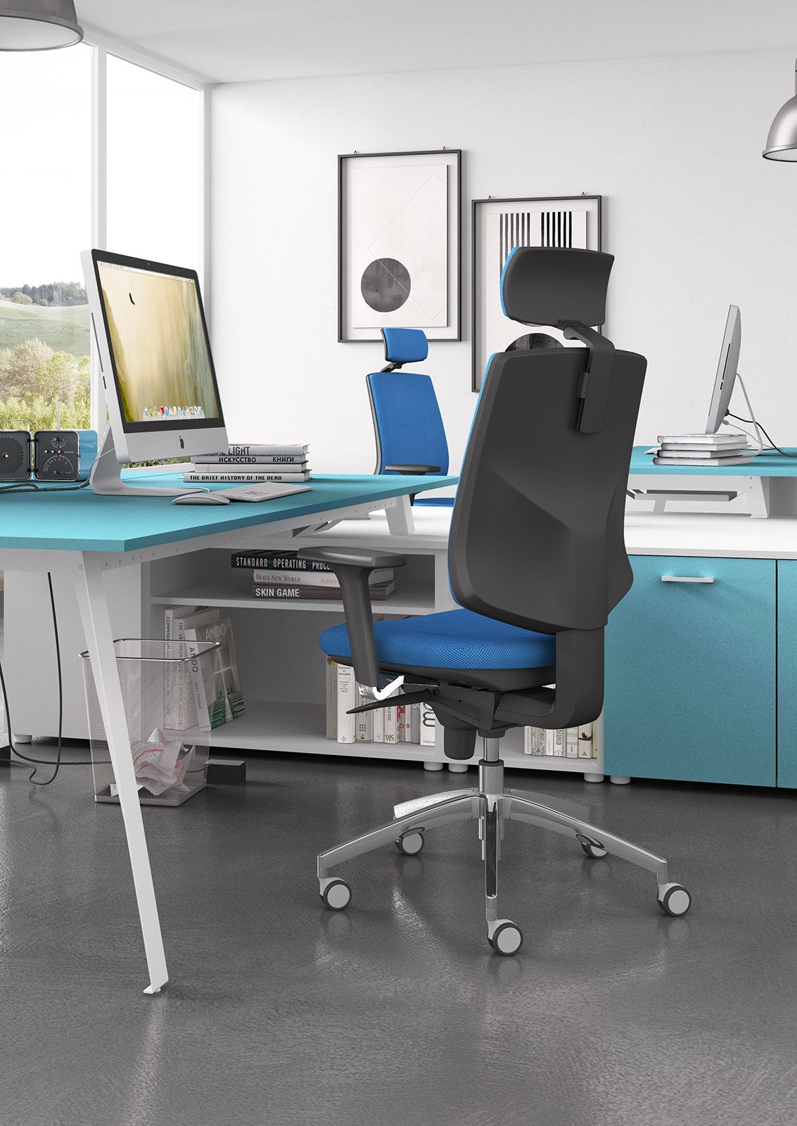 Регулируемый по высоте офисный стул с подлокотниками Leyform Active ARCH-00028540 - Вид №3