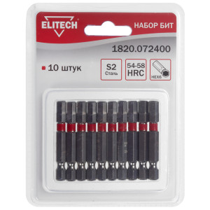 Набор бит ELITECH 1820.072400 9135825