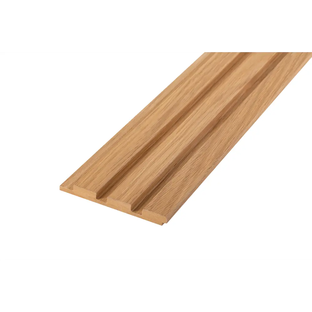 Реечная панель Рейки прямоугольник МДФ цвет дуб скандинавский 2700x122x12 мм 4 шт Santreyd STLM-2206218 - Вид №2