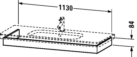 DS608304343 Подвесная раковина настенная овальная Duravit Durastyle - Вид №1