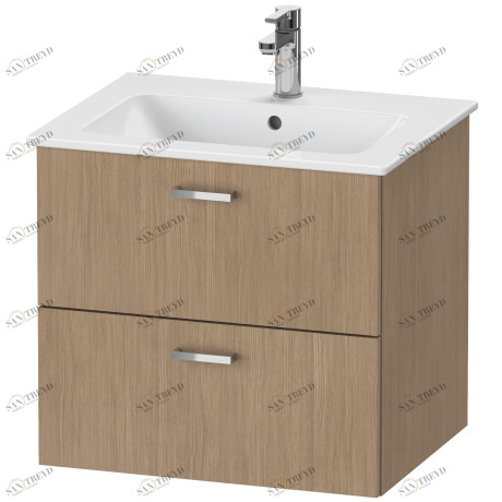 XB612005252 Тумбочка подвесная XBase #XB6120 600 x 475 мм Европейский дуб, декор Duravit 